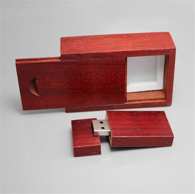 Customer LOGO Wooden USB + box USB Flash Drive pendrive 4GB 8GB 16G 32GB 64GB USB 2.0 Memory stick photography wedding gift