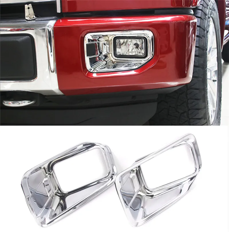 

BBQ@FUKA ABS Chrome Car Outer Front Fog light lamp Cover Trims For Ford F150 F-150 2016 2017+ Car Exterior Accessories Styling