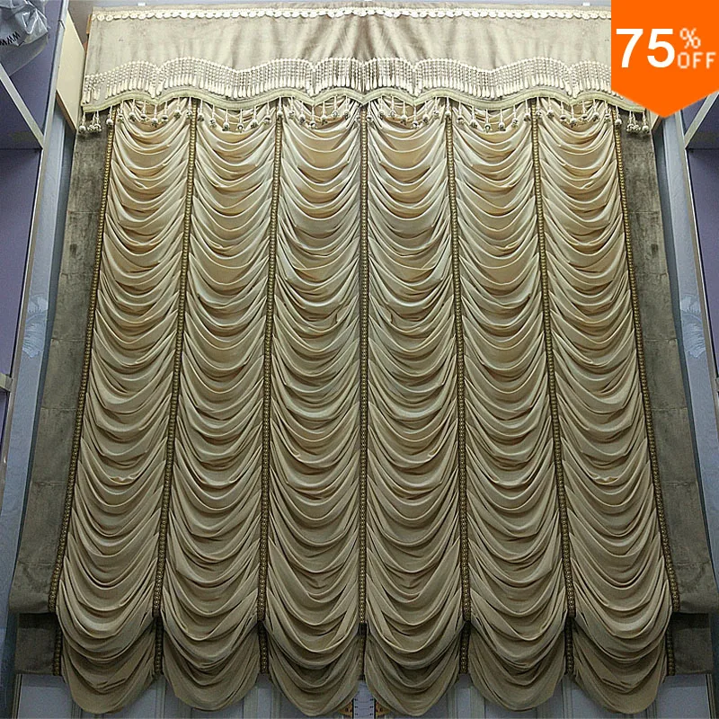 The Office Elegant European Roman Blinds The Curtain Wavy Folds Style Designer Extreme  Design Up Open Roman Shade Roman Curtain