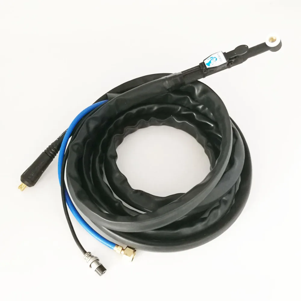 TIG WP 17F Welding Torch Complete Flexible Head Power Cable Connector DJK10-25 (Gas Power Seperated Type)