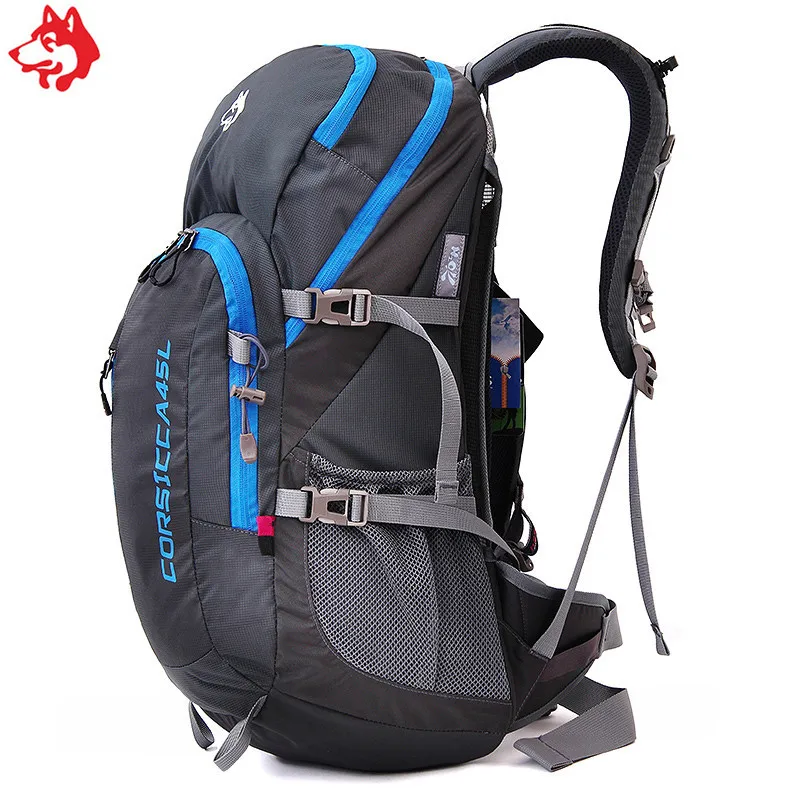 45L Black High Capacity Portable Hiking equipment bag For Outdoor Activities Sports China camping hiking backpack