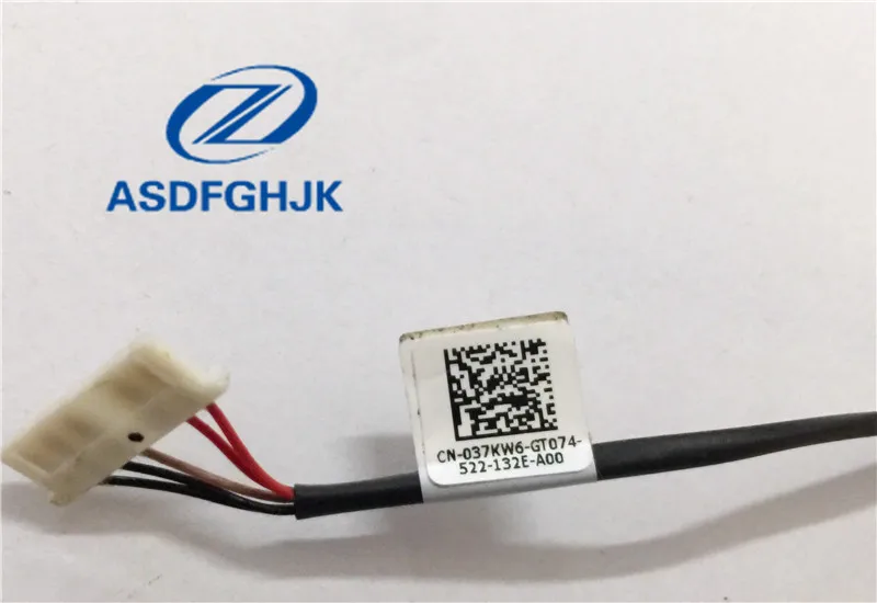 Brand DC Power Jack with for Dell Inspiron 17 5000 5758 5759 5755 Series laptop cable 037KW6 37KW6 DC30100TT00