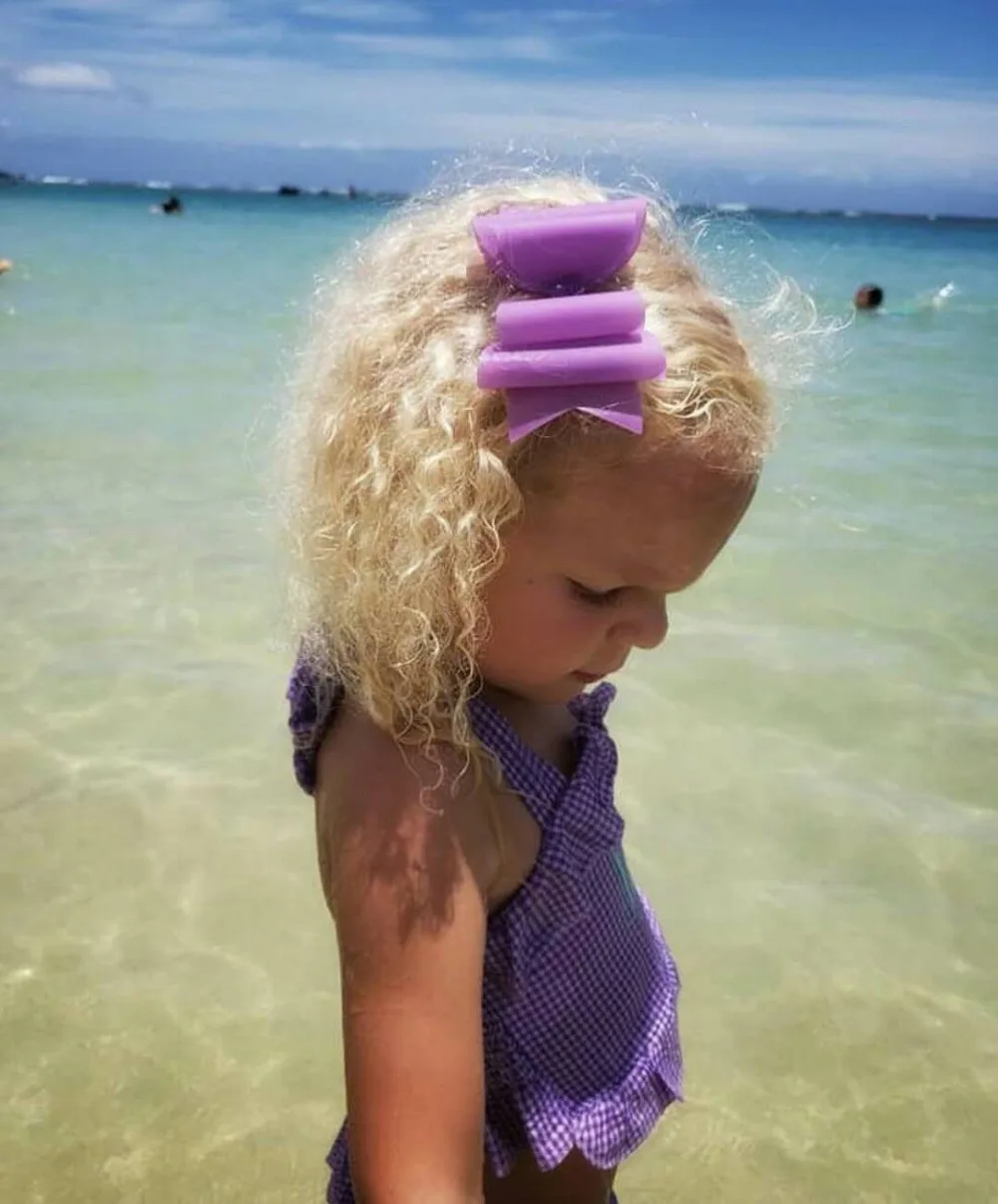 5 inch Waterproof Princess Hairgrips Jelly Bows Hair Bows Hairpins Dance Party Bow Hair Clip Girls Hair Accessories