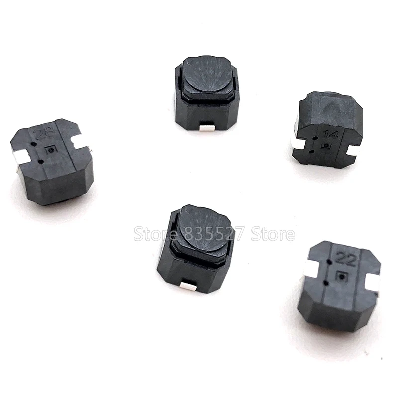 100pcs/lot no sound 6*6*5 SMD Silent Mute Push Button Switch silicone keypad tact switch silicon Switches 6 * 6 * 5 MM