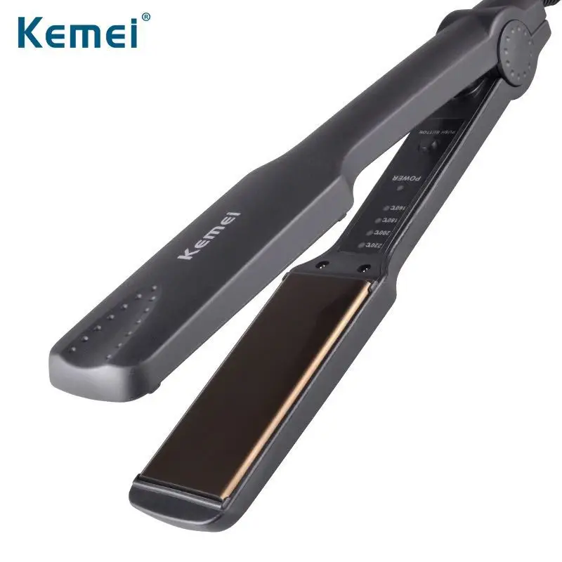 

Electronic Hair Straightener Irons Adjustable Temperature Portable Ceramic Flat Straightening Styling Tools