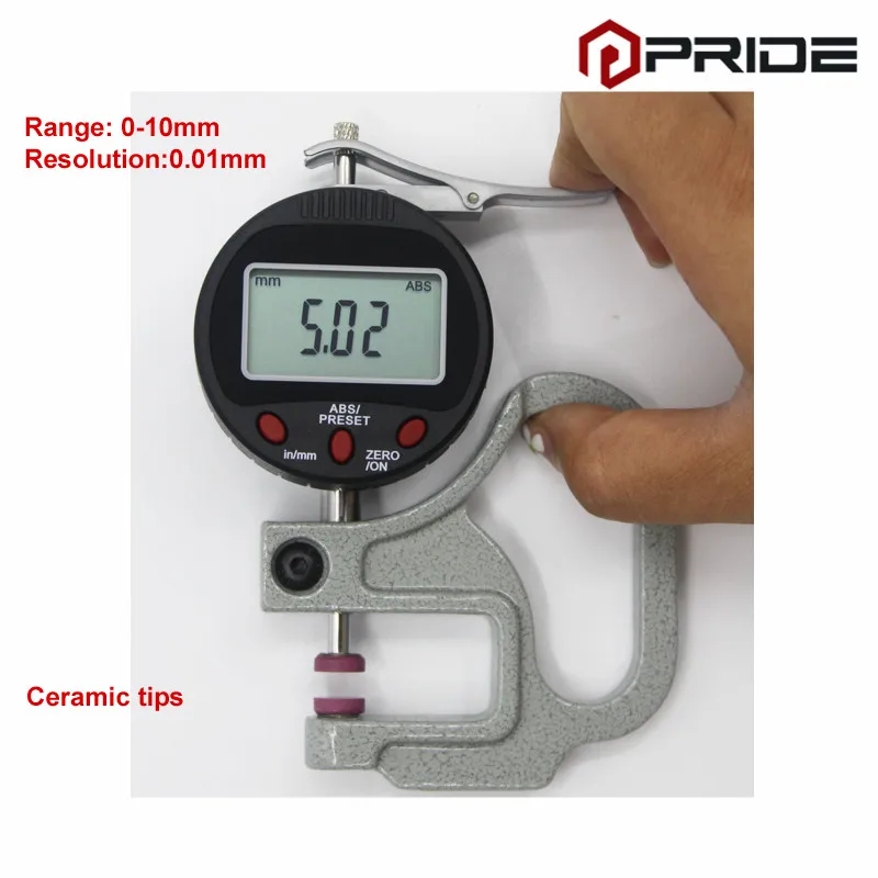 

Digital Thickness Gauge 0-10mm/0-0.5" Throat depth 30mm