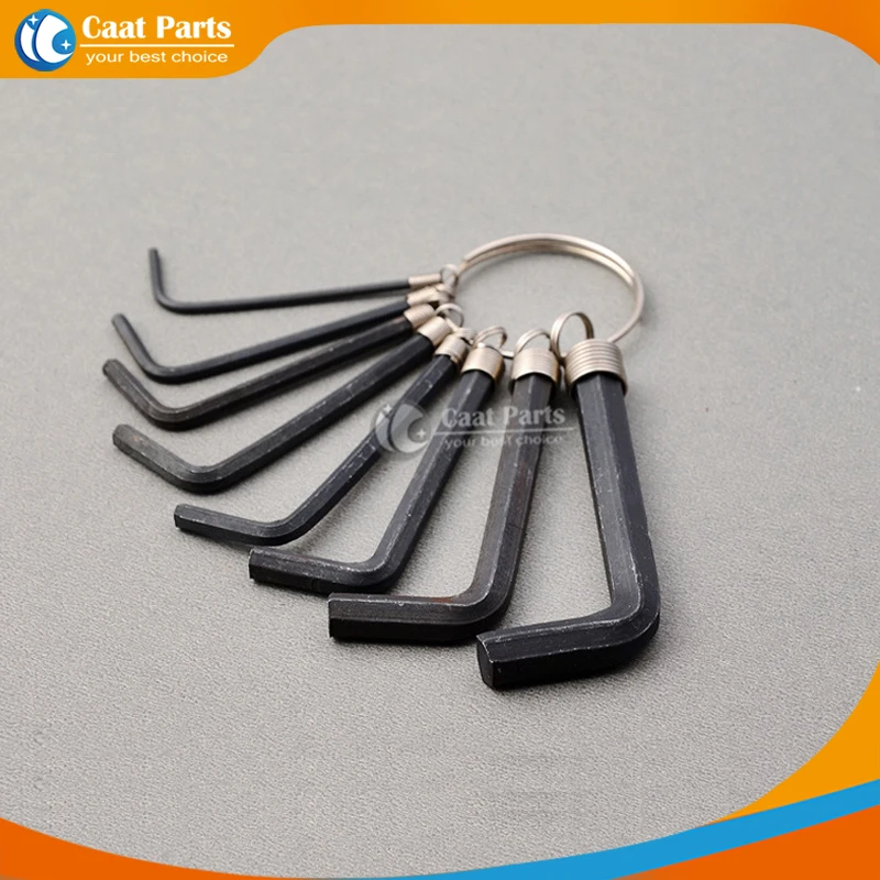 Top Quality 8pcs 1.5-6.0MM  Size in Inch L Shape Hexagonal Hex Keys Wrench Hex Spanner