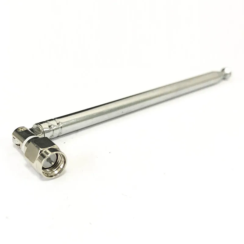 10PC Replacement 132mm 6 Sections Telescopic Antenna SMA male for Radio TV DIY NEW wholesale price