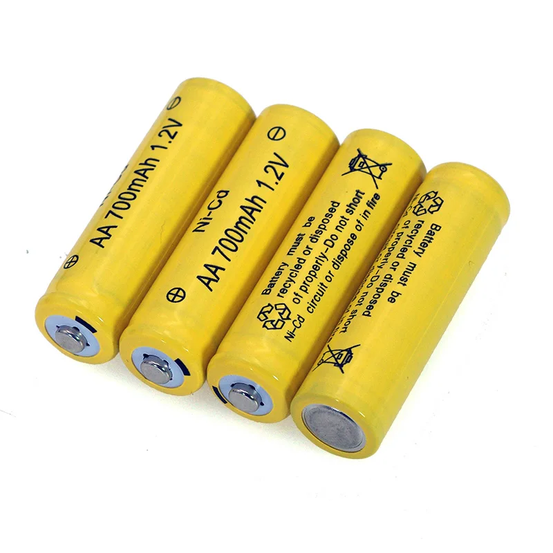 1.2v NI-CD بطاريات AA 700mAh قابلة للشحن البلى البطارية 1.2V ني-Cd aa ل الكهربائية التحكم عن بعد سيارة لعبة RC ues