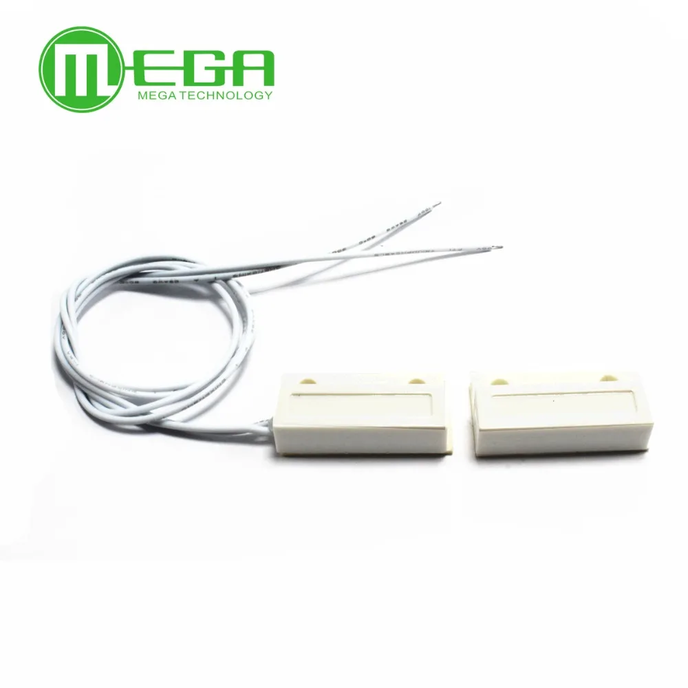 10 짝 MC-38 MC38 유선 문 창 센서 자기 스위치 홈 경보 시스템 정상 폐쇄