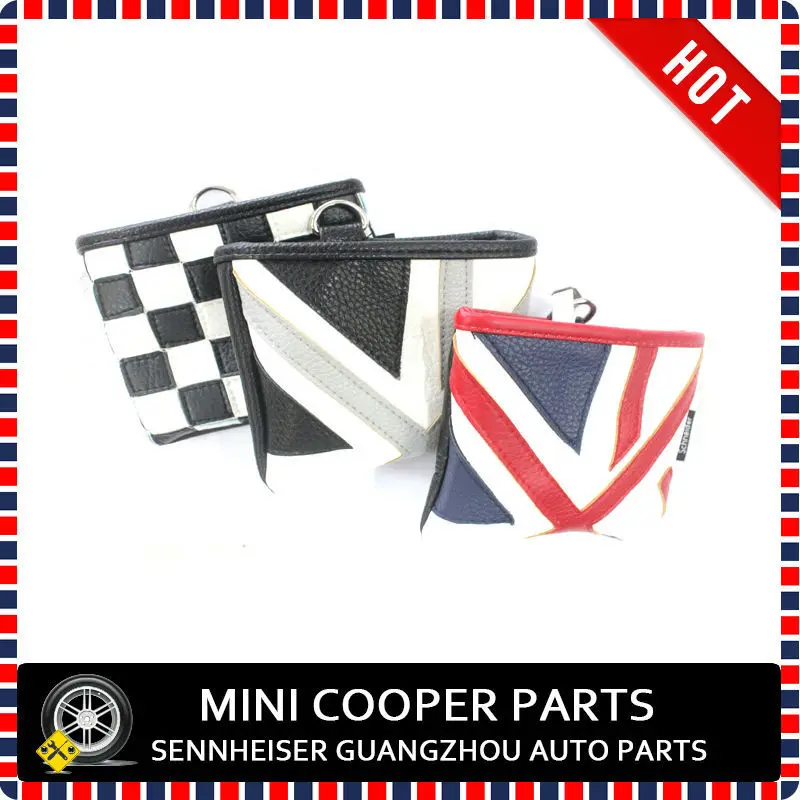 Brand New Leather Material Black Union Jack Style Air vent bag For mini cooper r60  (1 Pcs/Set)