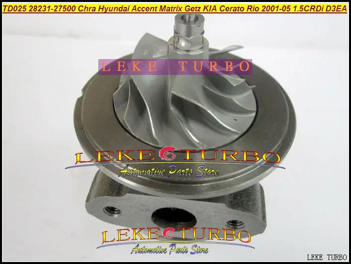 Turbocharger Cartridge TD025 28231-27500 49173-02610 Turbo Chra For HYUNDAI Accent Matrix Getz For KIA Cerato Rio 1.5L CRDi D3EA