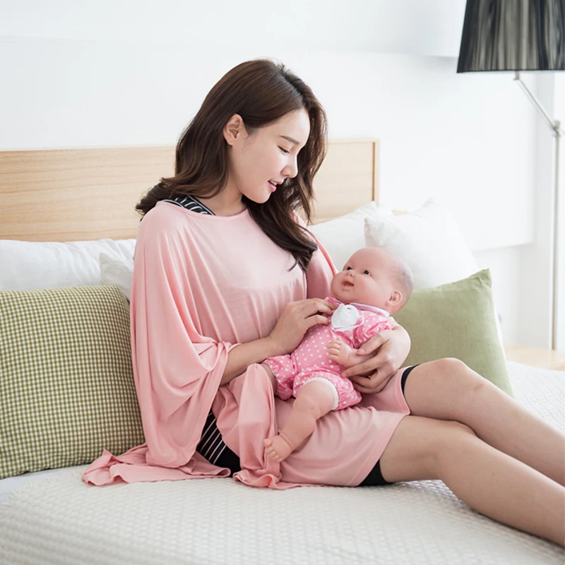 Modal Postpartum Breast Feeding Cover Summer Cape Feeding Baby Cover Aprons Feeding Out Of Shawl Nursing Scarf Maternity Clothes