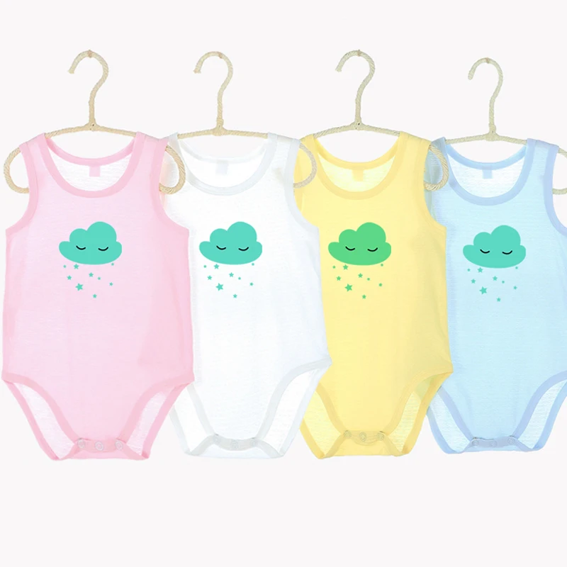 

Baby clothes bodysuit kids boy girls clothes baby overalls children clothing baby summer sleeveless round neck thin baby clothes