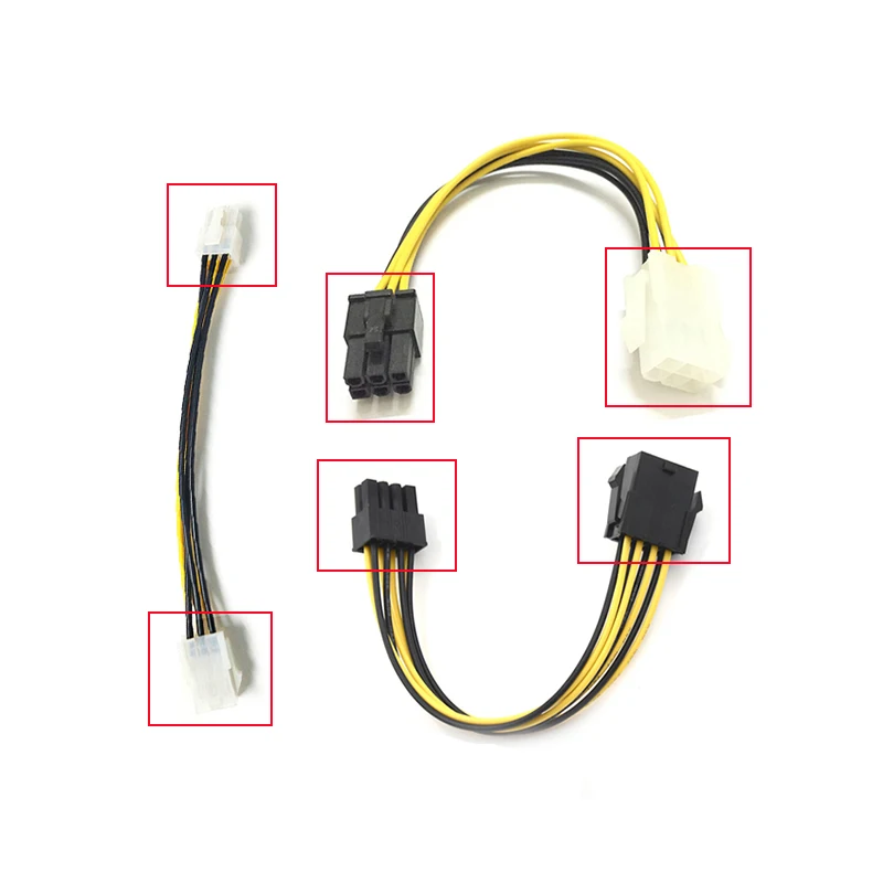 Video Card Graphics 6pin Extension Cable 6pin Male to Female 6pin PCI Express Power Supply PSU GPU 6P Extension Cable Wholesale