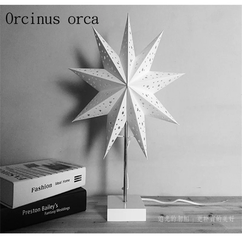 Simple Nordic  desk lamp bedroom bed creative fashion decoration energy saving lamp