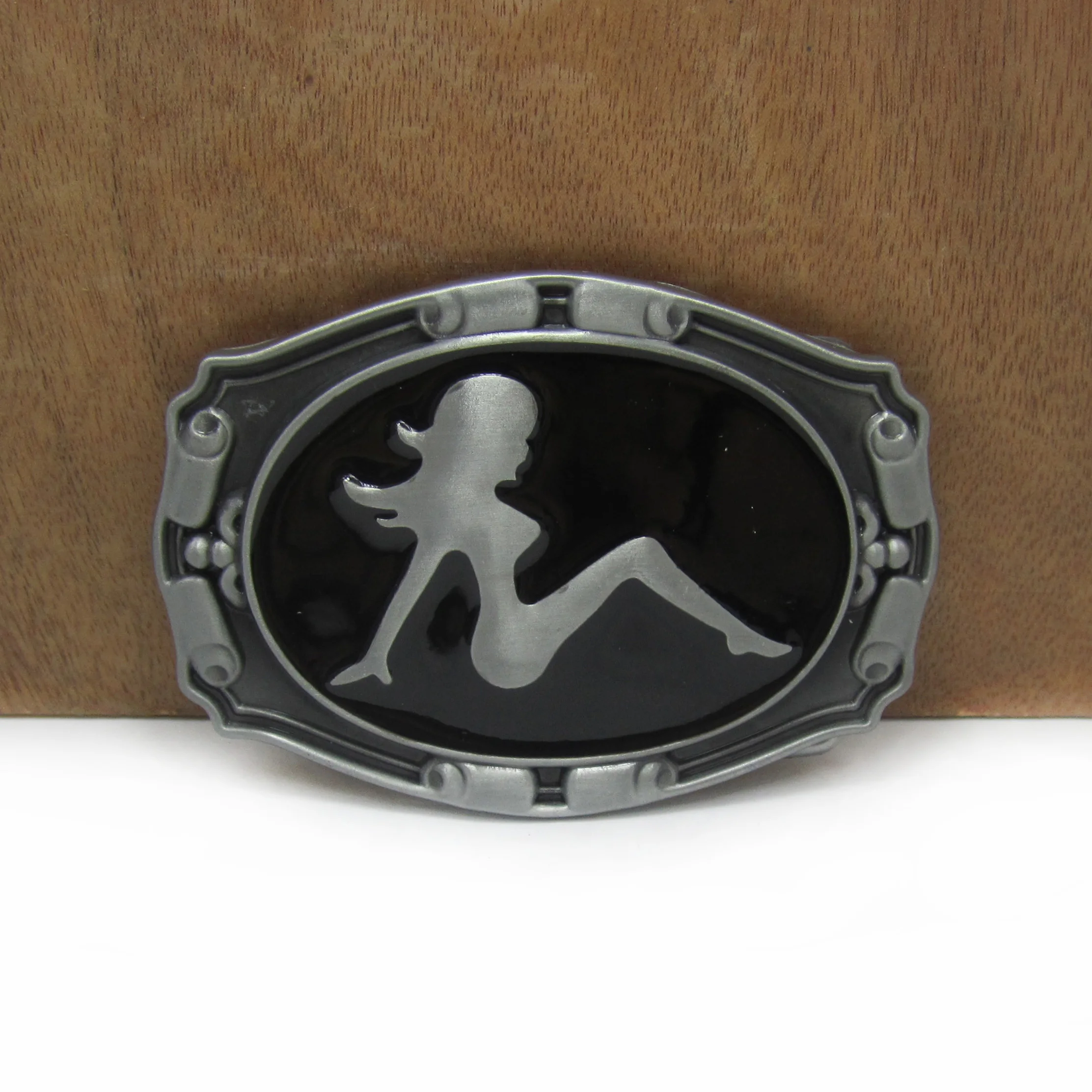 BuckleClub zinc alloy fashion lady belt buckle jeans gift belt buckle FP-03054 pewter finish 4cm width loop drop shipping