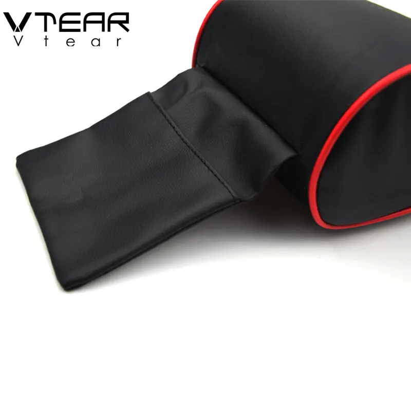 Vtear Universal Car Armrest Pad Leather Increase Arm Rest Cushion Center Console Raised Seat Box Memory Foam Cover Interior Part