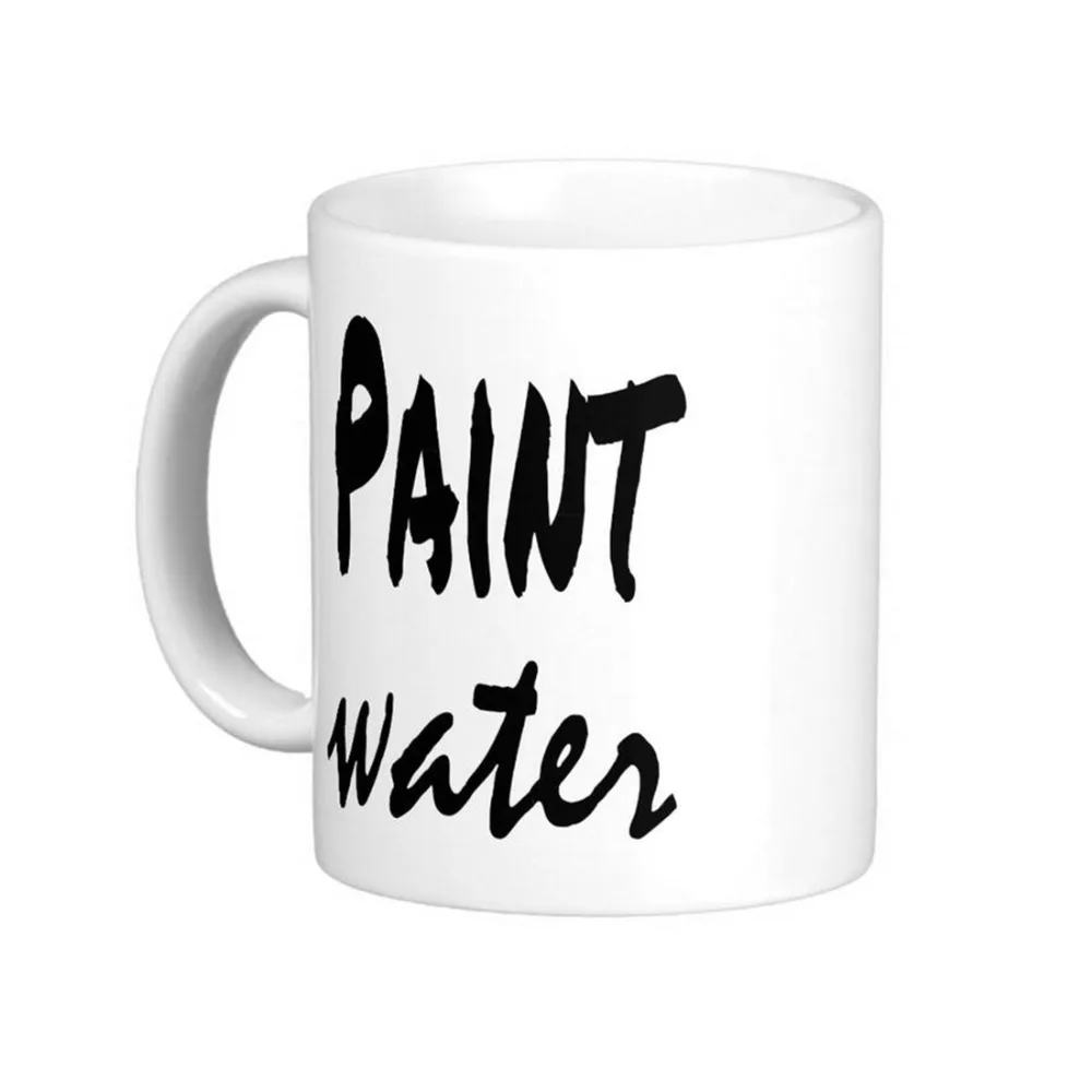 Paint Water Not Paint Water Matching White Coffee Mugs Tea Mug Customize Gift By LVSURE Ceramic Cup Mug Travel Coffee Mugs