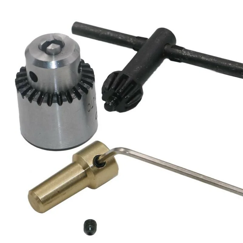 High-Carbon Steel Miniature Motor Drill Chuck Clamping Range 0.3mm-4mm With Drill Chuck Power Tool Accessories