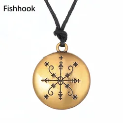 Fishhook Met Kalfou Voodoo Loa Veve Necklace Vodoun Lwa Hoodoo Amulet Chain Lady Supernatural Gift For Man Pendant Jewelry