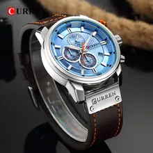 Luxury Leather Strap Men's Quartz Watch #3