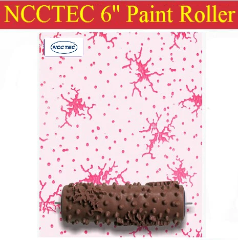 6'' NCCTEC soft rubber decorator roller FREE shipping | 150mm wall paint roller tools