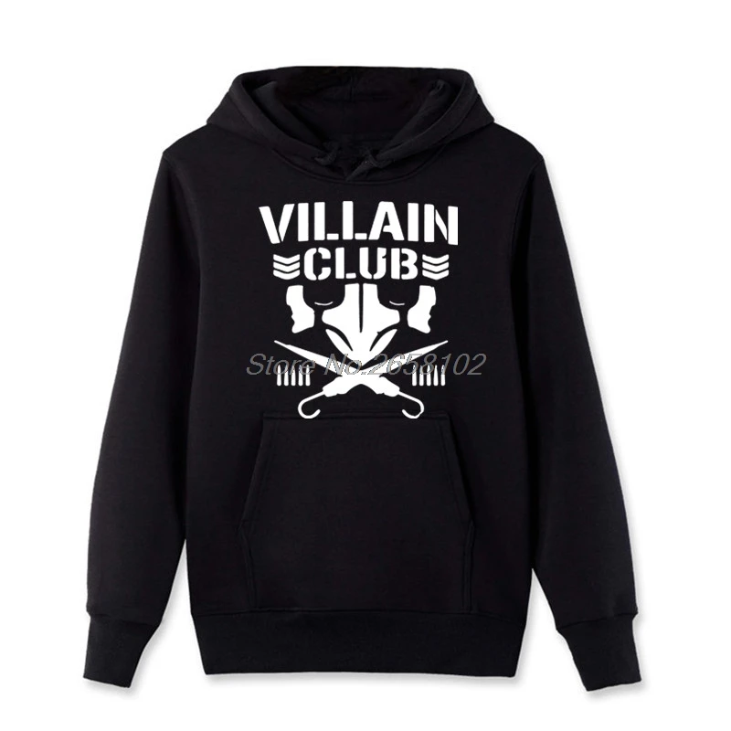 Villain Club Sweatshirts Njpw Kenny Omega Bullet Young Bucks Men's Hooded Cotton Hoodies Hip Hop Coat Tops Harajuku Streetwear