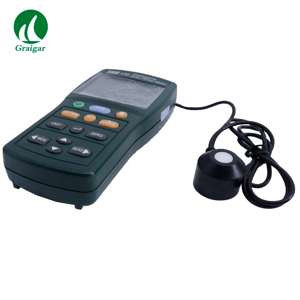 TES-132 Solar Power Meter Tester Datalogging W/USB Cable And Software