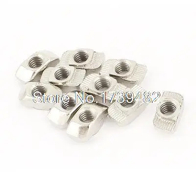 

10pcs 30 Series Compatible Drop In Type M6 T Slot Nuts 16mmx8mmx6.5mm