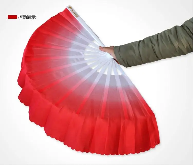 50pcs Fashion Gradient color Chinese silk dance fan KungFu FAN Belly Dancing Fans For Wedding Party Gift Favor ni239