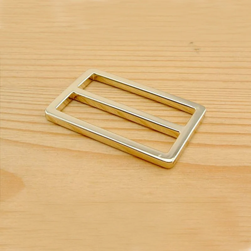 1 1/2 inch (inner diameter) Silver Gold alloying strap adjuster rectangle sliders 50pcs 3mm thickness