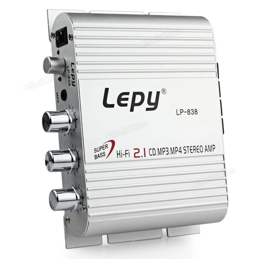 Lepy 12V Mini Hallo-fi Verstärker Booster Radio MP3 Stereo für Auto Motorrad Hause