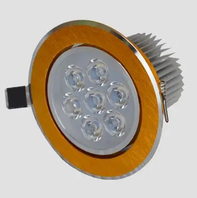 Free shipping(3pcs/lot) 7w led down light Aluminum materail 85-265v 630lm led downlight 7w