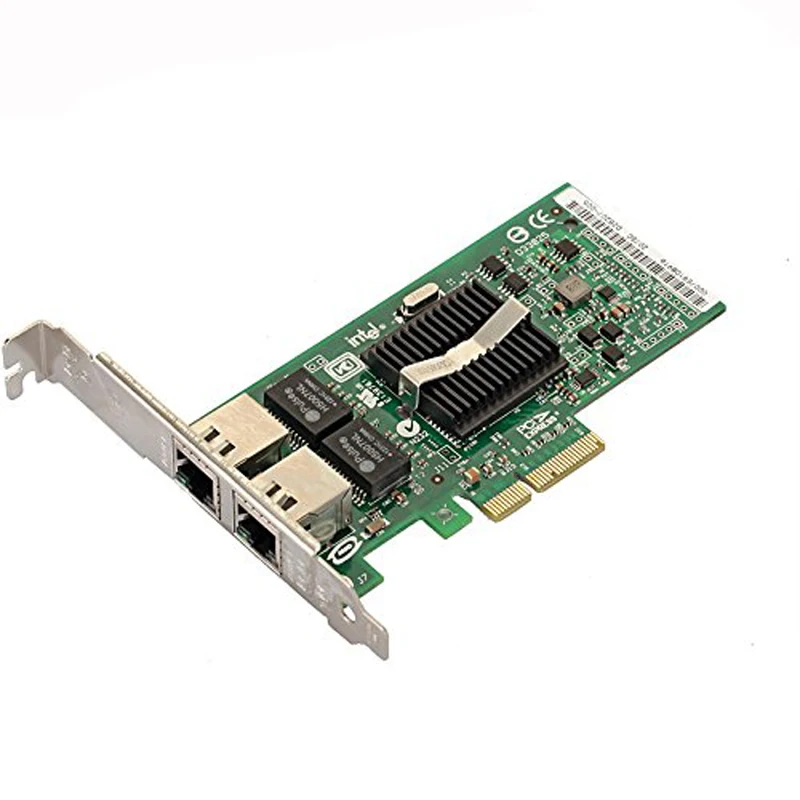 

PCI-Express Dual Port 10/100/1000Mbps Gigabit Ethernet Controller Card Server Adapter NIC EXPI9402PT 9402PT 82571