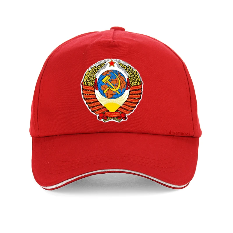 Russia Ussr Flag  cap CCCP print Baseball cap Men women USSR Soviet Union Man 100% Cotton bone adjustable snapback hat