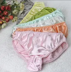 5 PACK 100% Pure Silk Women's Basic Briefs Panties Underwear Lingerie MS002