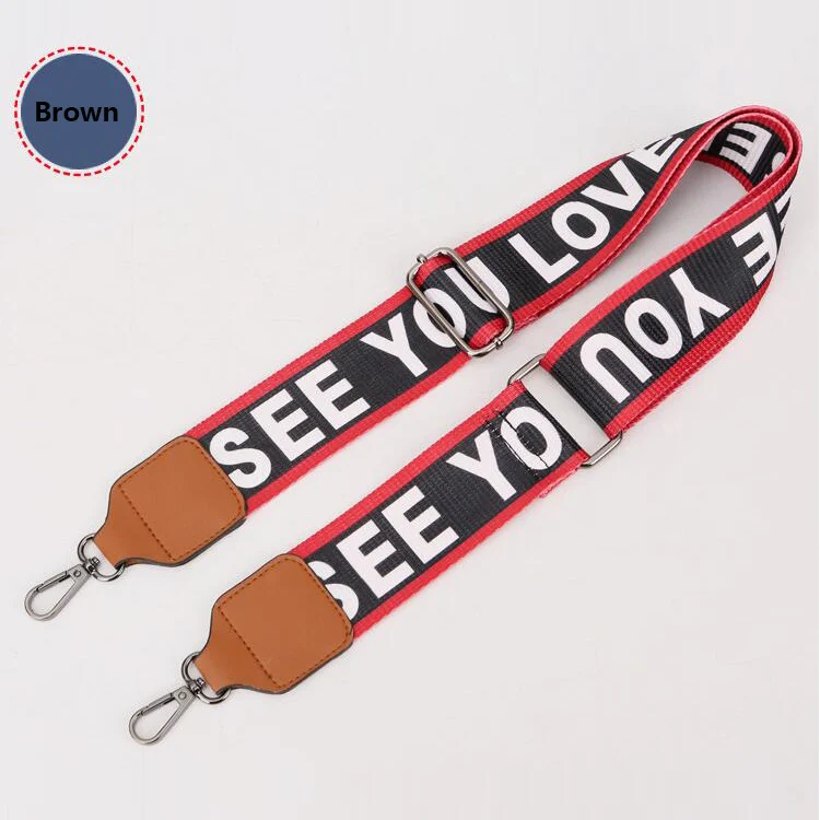 Bag Accessories Women National Adjustable Shoulder Straps Famous Brand Female Guitar Strap Female Strap Bag Straps Gun Buckle