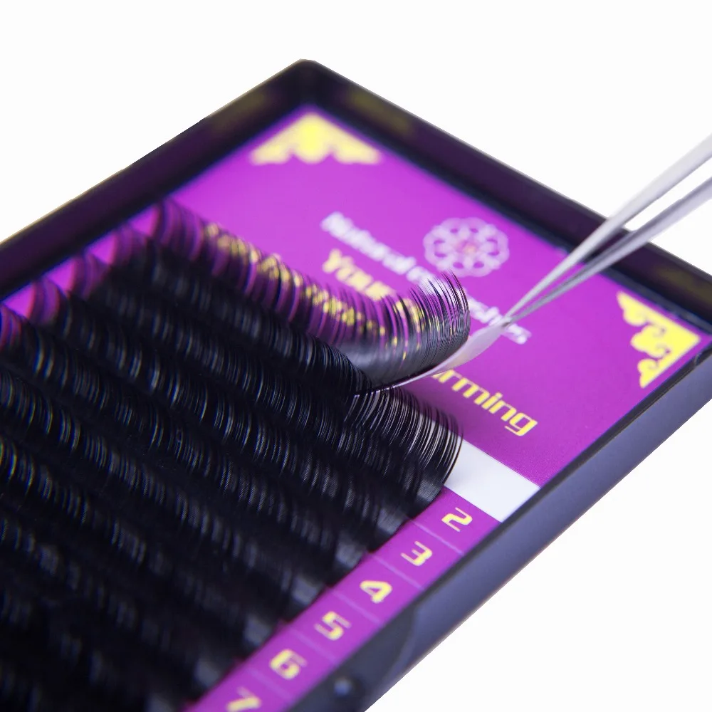 0.07-0.25  4 Cases B C D Curl  Volume Eyelash Extension Individual Mink Eyelash Extension, Artificial Fake False Eyelashes