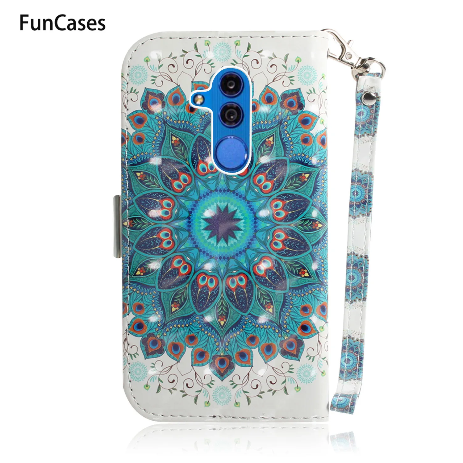 Flower Wallet Case For coque Huawei Mate 20 Lite sFor Huawei Ascend capinha Maimang 7 Cove PU Leather Book Case Phone Case