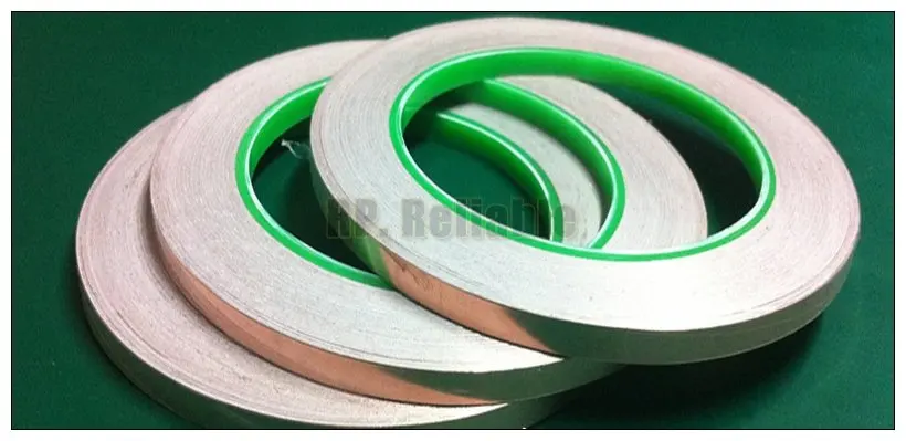 

1x 5mm*30M Double Sided Conductive Copper Foil Tape EMI Masking Electromagnetic Shielding Electrostatic Discharge