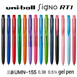 Mitsubishi Uni-Japan Gel Pen, Uni Ball Pens, 0.38mm, 0.5mm, 10 Couleurs, Signo RT1, UMNaxes Ballpoint, Melon al Pens, Fournitures Scolaires et de Bureau, 1Pc