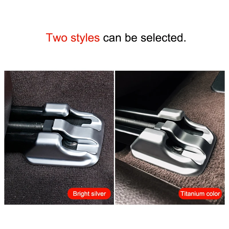 QHCP Car Seat Slide Clip Covers Sliding Rail Blanking Cap ABS Seat Block Buckle 4Pcs For Lexus ES200 260 300H 2018 Car Accessory