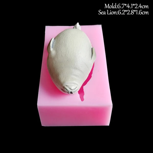 Marine Monkey Animal Sea Lion Cake Silicone Mold Candy Chocolate Mould DIY Baking Decoration Tool Animal Clay Resin Art C377