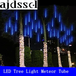 50cm 30cm 20cm impermeáveis tubos de chuva de meteoros led luz 110-240v ue eua plug luz de natal decoração do jardim de casamento natal