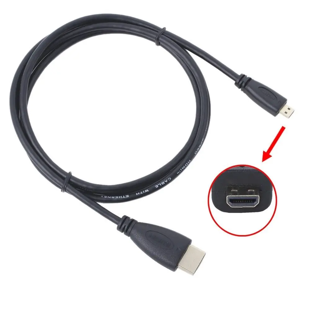 Micro  HDMI-compatible A/V TV Video Cable Cord Lead for Amazon Kindle Fire HD 8.9 B008GW0JC8