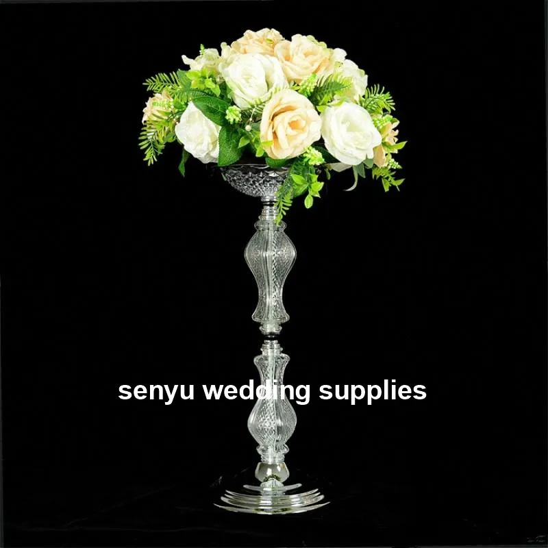 

New style Popular Acrylic Wedding Columns acrylic Flower Stand for Party Decoration senyu0263