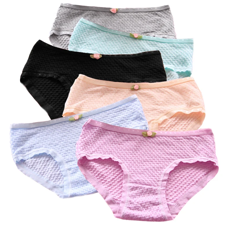 6 Pcs/ Underwear Women Girls Panties Ladies Underwear Briefs Panties Women Lace Lingeries Cueca Calcinhas Shorts Underpant