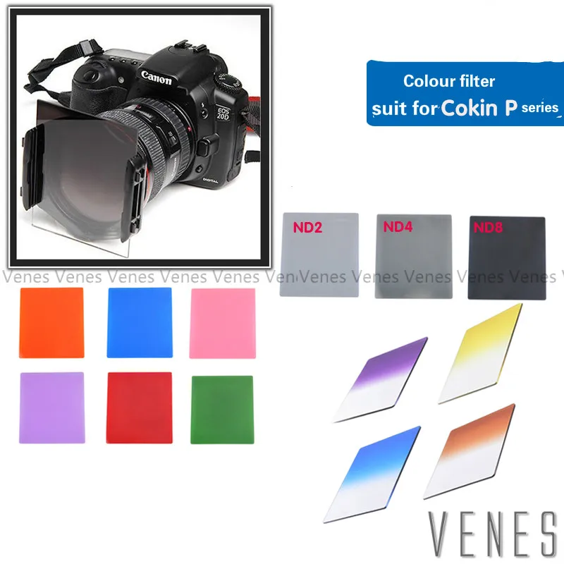 Venes Quảng Trường Đỏ Màu Lọc Cokin P Series