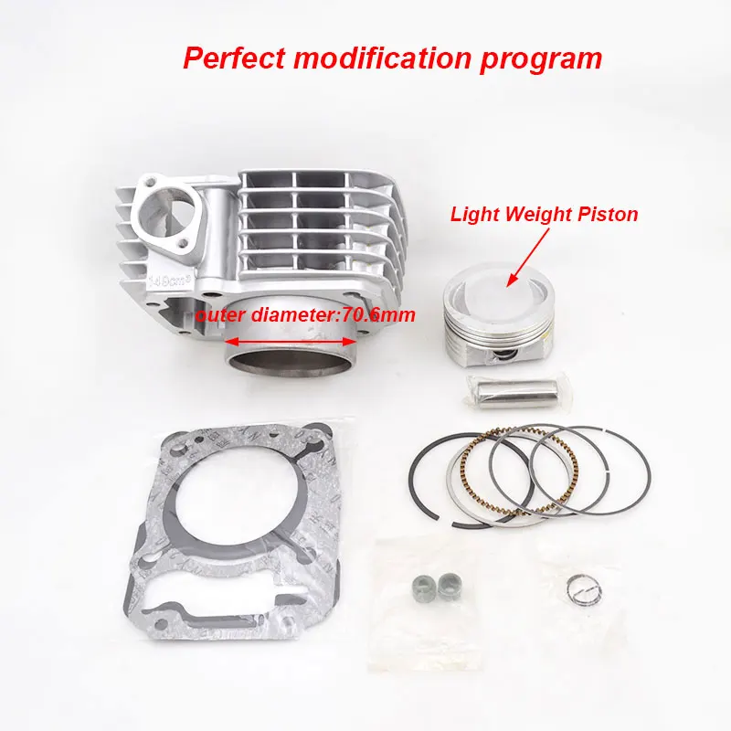 Motorcycle Cylinder Kit For Honda XR150 CBF150 Upgrade CBF185 CBF200 XR185 XR200 Modified Engine Parts